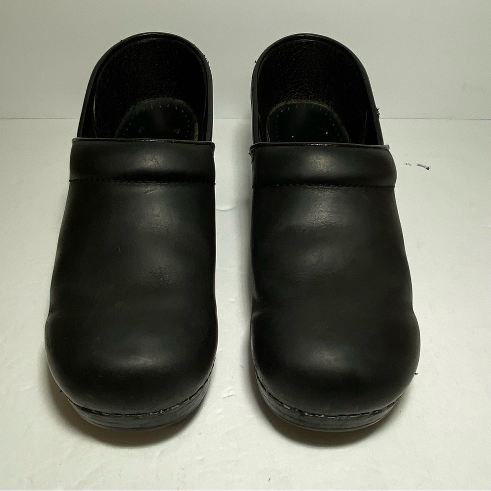 Sabots Professionnels Dansko - Taille EU 37 (US), Cuir Noir, Pour Infirmières Ou Métier Debout